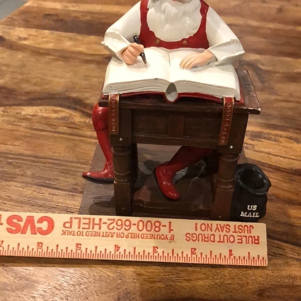 Norman Rockwell Santa’s List Figurine